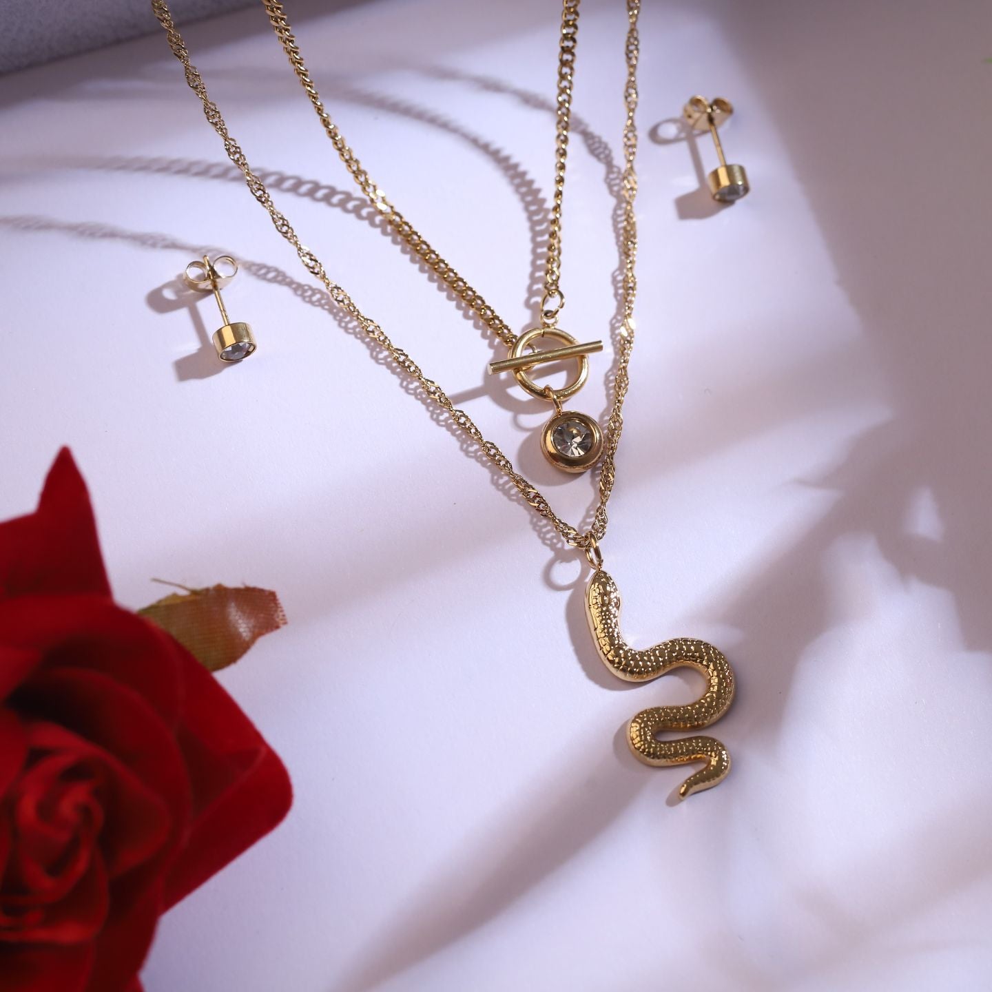 White Stone Snake Full Set