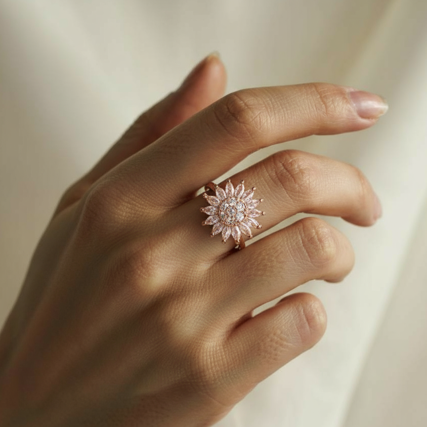 Bloom Sparkle Diamond Ring