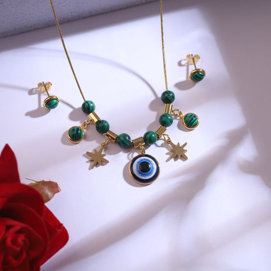 Turquoise Charm Evil Eye Full Set