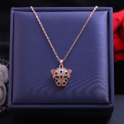 Leopard Face Necklace.