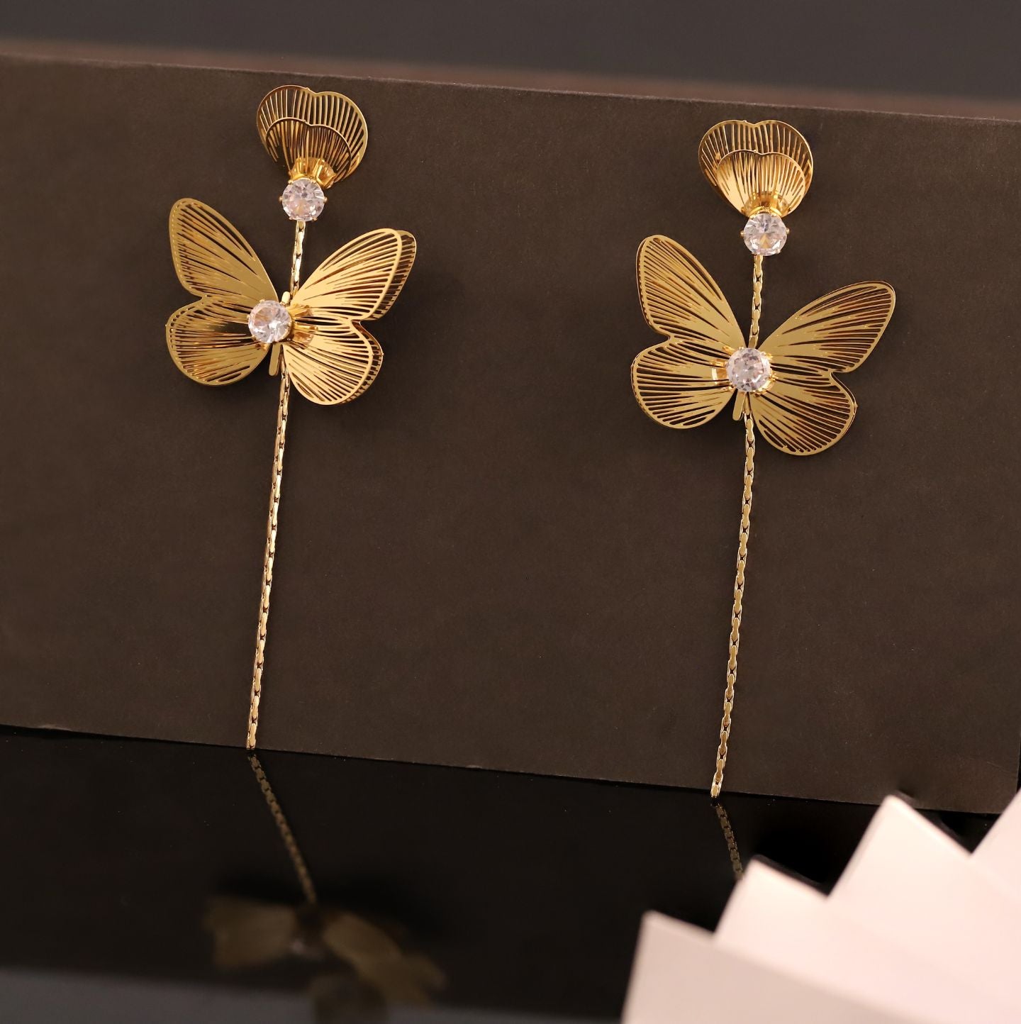 Fancy Earrings in Butterfly shape