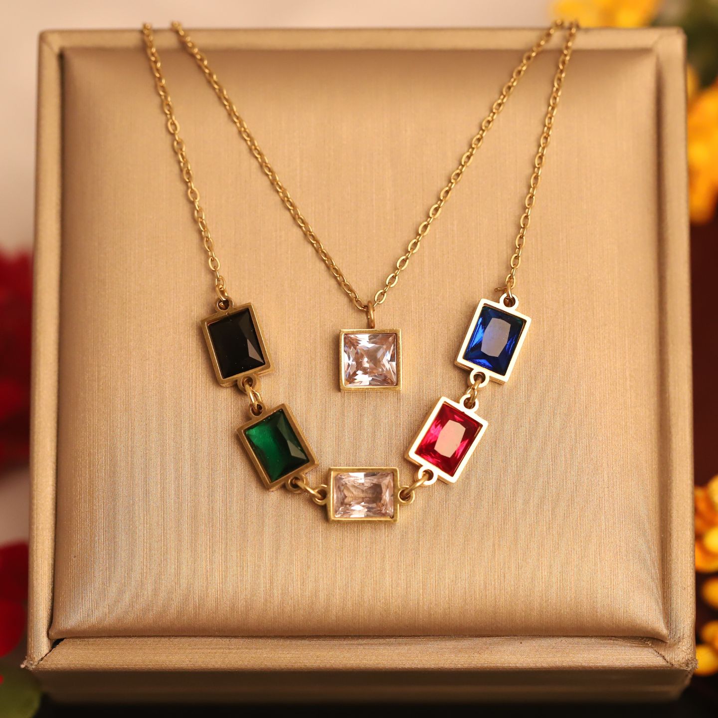 Regal Multicolor Kundan Necklace