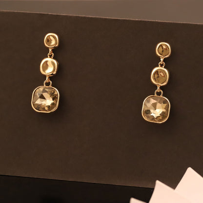 Fancy Earrings with Yellow Dimond
