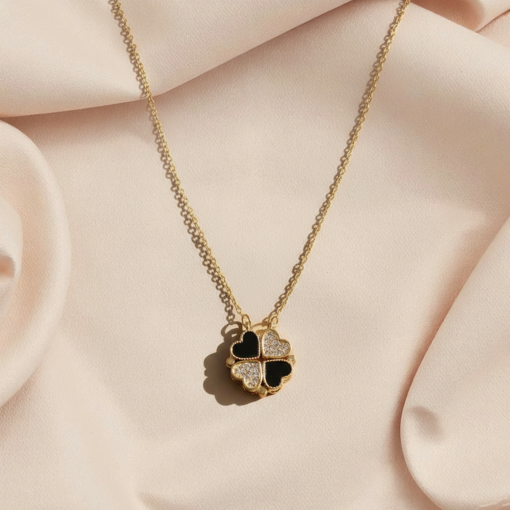 Heart Shaped Clover Necklace