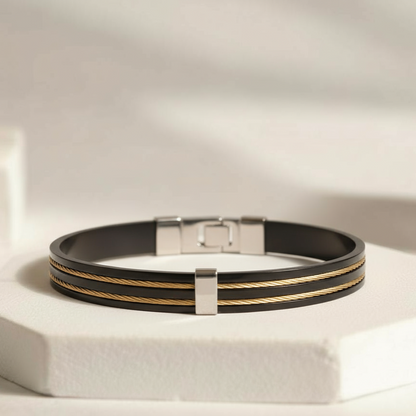 Black Leo Men's Bracelet [Kada] for Men