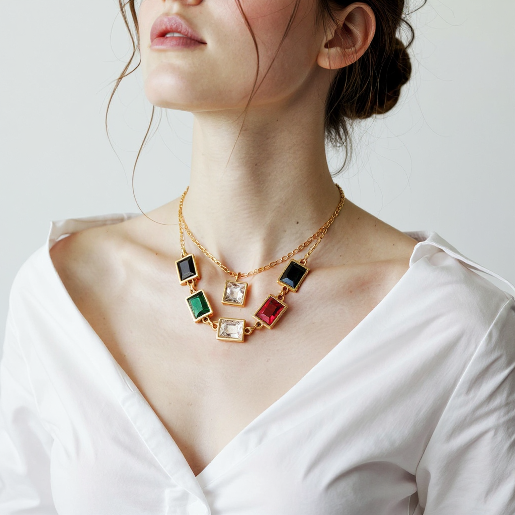 Regal Multicolor Kundan Necklace