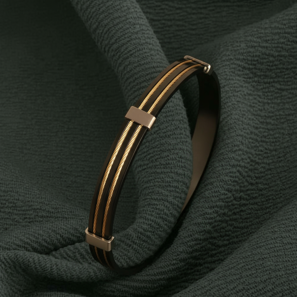Black Leo Men's Bracelet [Kada] for Men