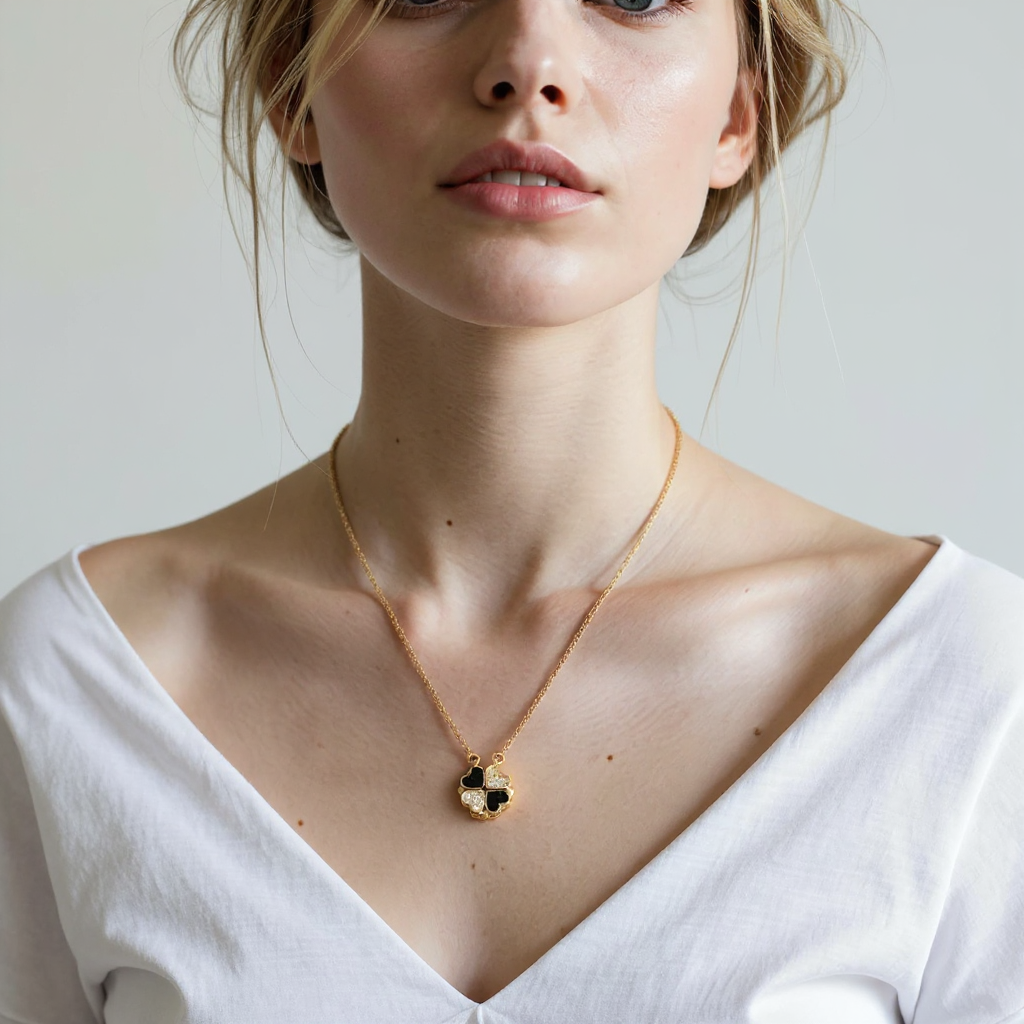 Heart Shaped Clover Necklace