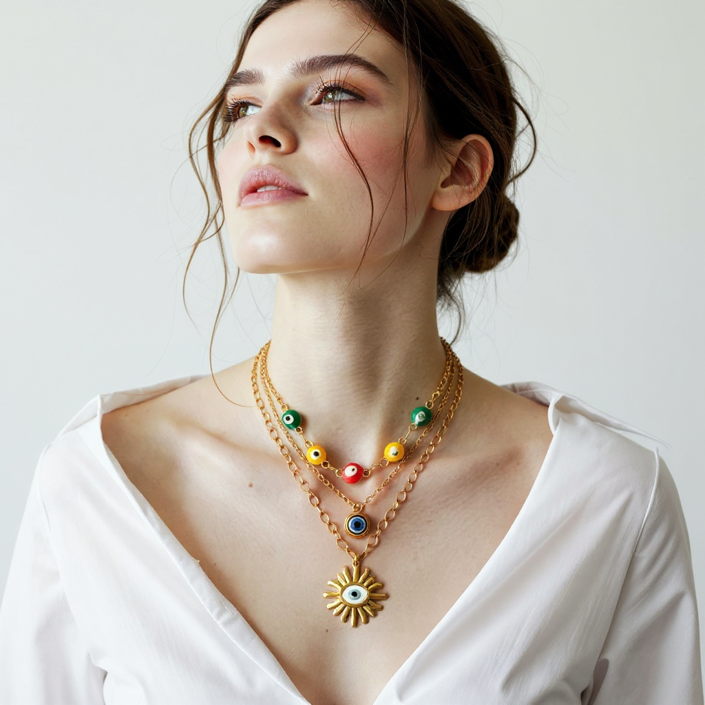 Evil eye beautiful  necklace