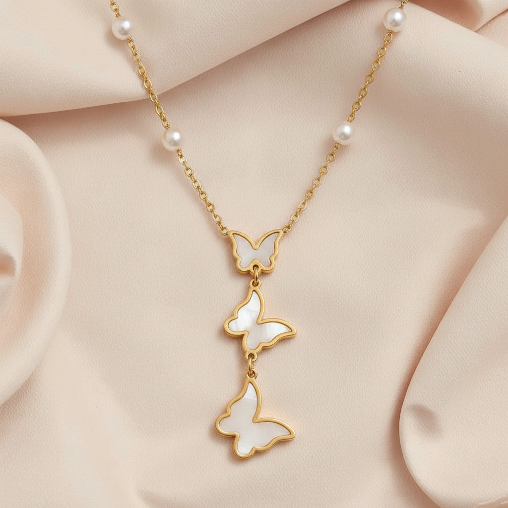 Multi Butterfly Neckless