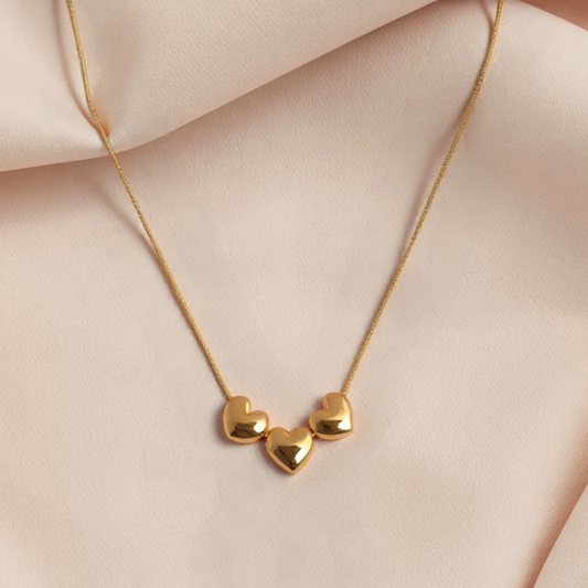 Three Heart Necklace
