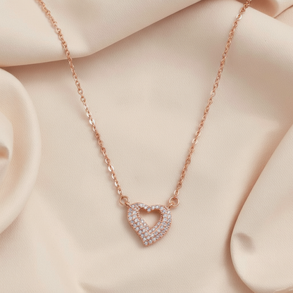 Beautiful Dimond Heart Necklace