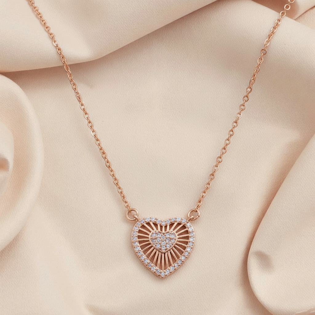 Heart grass Necklace