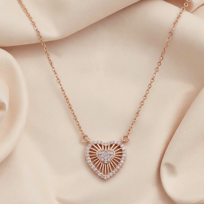 Heart grass Necklace