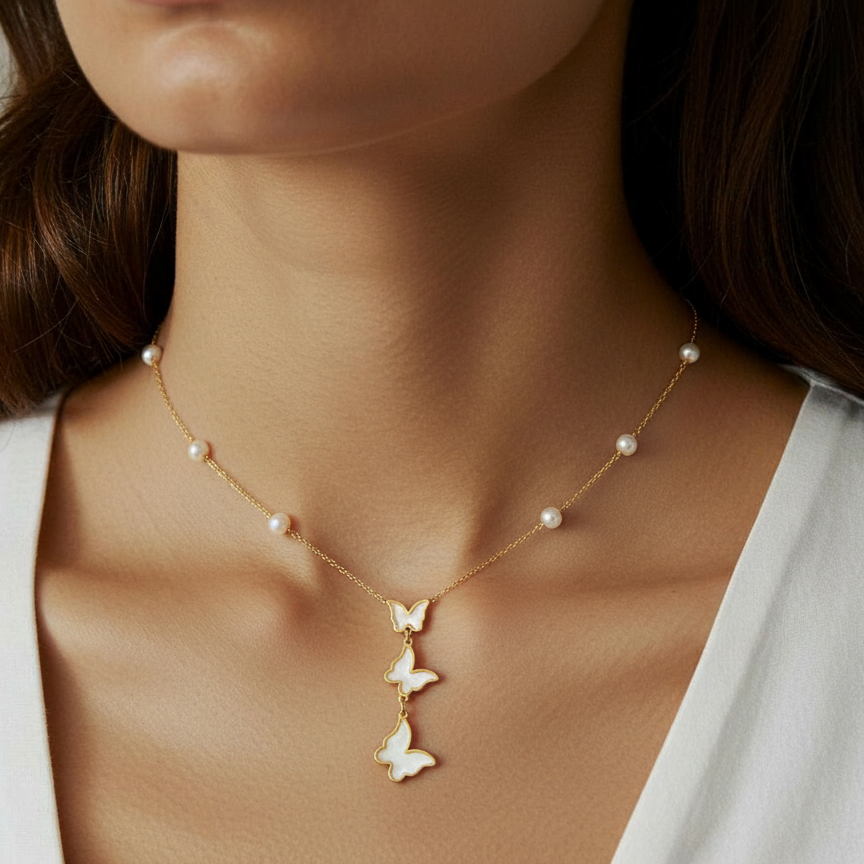 Multi Butterfly Neckless